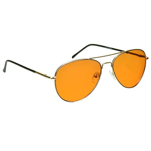 Image of proSPORT Blue Light Blocker Glasses Sleep Better Computer Screen Orange Amber