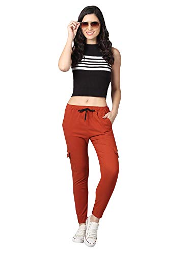 Image of dockstreetWomen Lowers Bz17fire Brown dckprnttoko Mfire Brown dockstreet Pocket Desgin M
