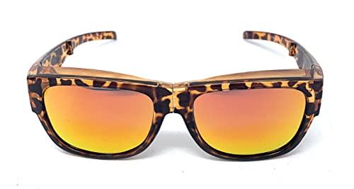 The Trendsetter Folding Fit Over Glasses, OTG, Polarized Unisex Wrap-Around Sunglasses for Men and Women