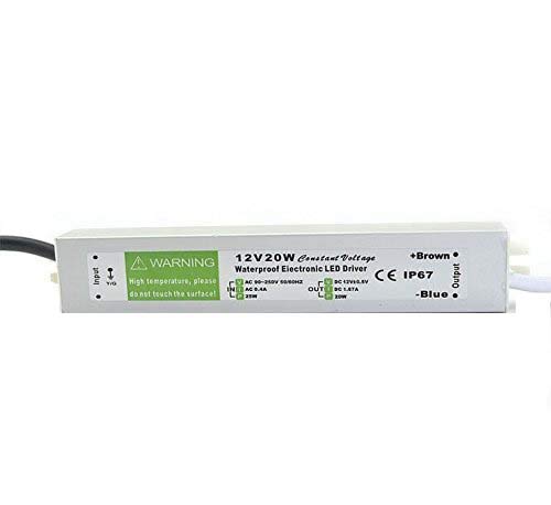 36W LED Netzteil 12V DC, IP67 Wasserdicht – Eingang 220-250V AC, Für LED-Streifen & Außenbeleuchtung | Aluminiumgehäuse, 220x29x21 Mm