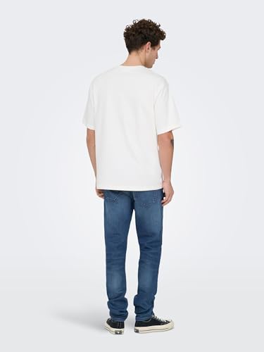 Only And Sons Loom Uomo Jeans Blu W34L34 75% Cotone, 24% Poliestere, 1% Elasthane Slim Fit - 5