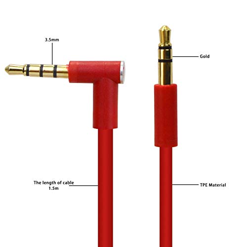 Cable de audio 3.5mm a 3.5mm con micrófono y control remoto miniatura 4