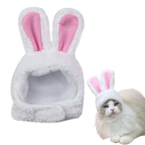 Rabbit Hat Headwear with Ears Pet Hat Halloween Party Costume Accessories for Cats & Small Dogs