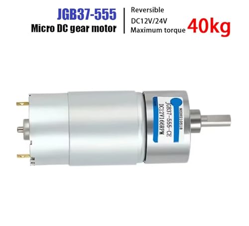 Moteur JGB37-555 CC 24V 38 RPM avec support pour automatisme robuste - 2
