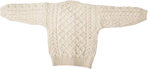 Carraig Donn Irish Kids Cardigan Sweater 100% Merino Wool Cable Knit for Toddler3