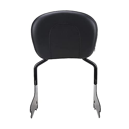 Image of OUMURS Black Detachable Sissy Bar Passenger Rear Backrest Pad with Docikng Kit Compatible with Harley Touring 1997-2008; Road King, Road Glide, Street Glide, Electra Glide, Ultra Classic