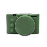 STSEETOP Camera Case for Sony RX100 VII RX100 M7 - Protective Silicone DSLR Skin Cover, Detachable Cage, Shockproof, Dustproof (Green)