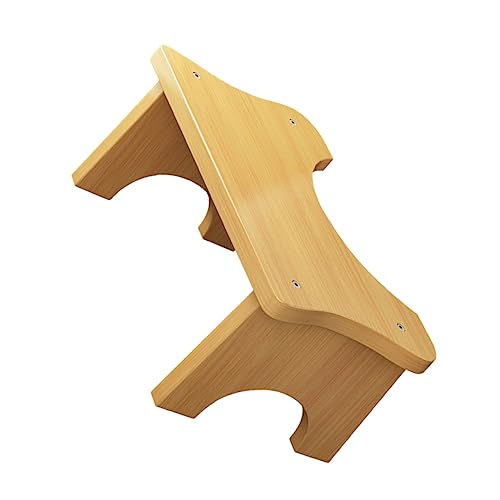 CONGARTENO Pig Toilet Squat Stool Wooden Step Stool for Bathroom Toilet Sturdy and Safe for Home Use Bamboo