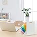 Sintuff 2 Pcs Clipboard Holder Wood Metal Clipboard Organizer White Clipboard Stand Clipboard Storage Rack for Classroom Office School Teacher Desk File Organization Supplies, Assembly Required