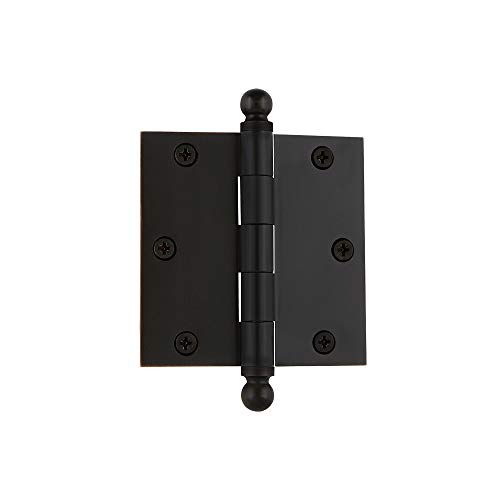 Nostalgic Warehouse Ball-Tip Residential Door Hinge with Square Corners, 3.5" by Nostalgic - Used condition - US$9.75