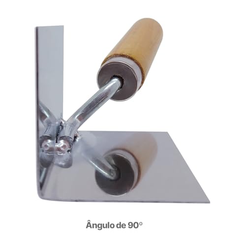 Kit 2 Espátula de Acabamento para Quina e Canto Reta 90º Inox