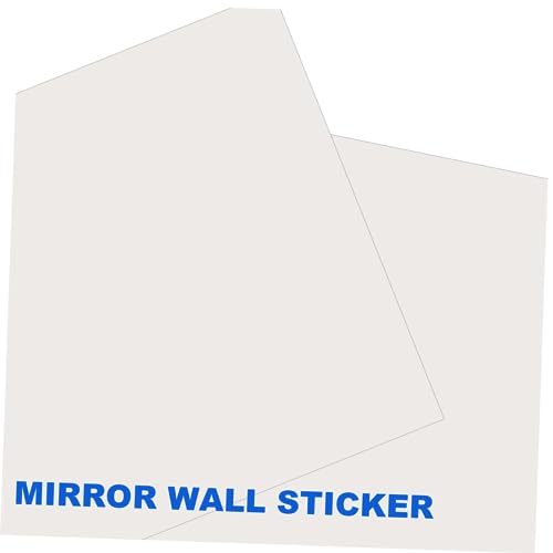 Cabilock 6 Peças Decalque Adesivos De Parede Decoração Espelho 15c Quadrado Acrílico