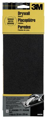 3M 9092NA 9092 Drywall Sanding Sheet, Medium, 5 Count