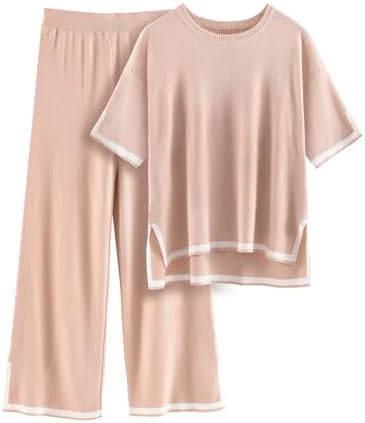 Pyjama Deux Pièces En Coton Pour Femme – Doux, Confortable Et Parfait Pour L’automne Et L’hiver !