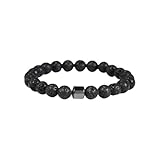 Mojoflow Magnetarmband 800 gauß für Herren, 2026 Natürliche Steine Handarbeit Armband mit 800 Gauss Magneten, Energie Balancing, Leicht und Stilvoll, Unisex Schmuck (B)