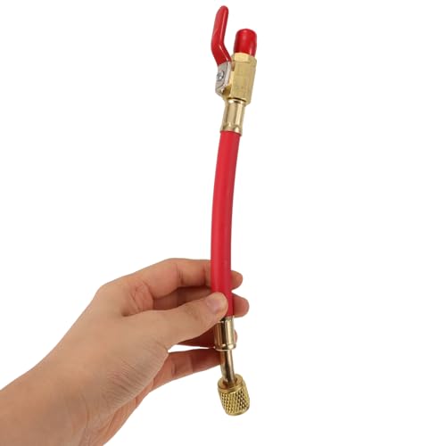 Válvulas de bola para manguera de carga de refrigeración Luxshiny, 3 piezas, resistentes a alta presión, herramientas para mantenimiento HVAC, rojas, amarillas y azules, para reparación y recarga eficiente de aire acondicionado miniatura 7