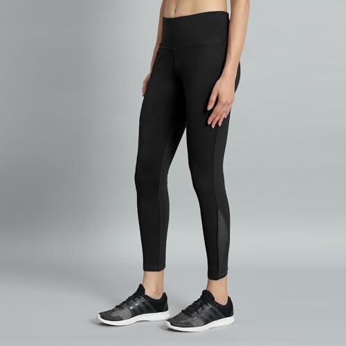 Image of Mehrang Gym wear Mesh Legging Workout Pants with Side Pockets /Stretchable Tights /Highwaist Sports Fitness Yoga Track Pants for Women & Girls