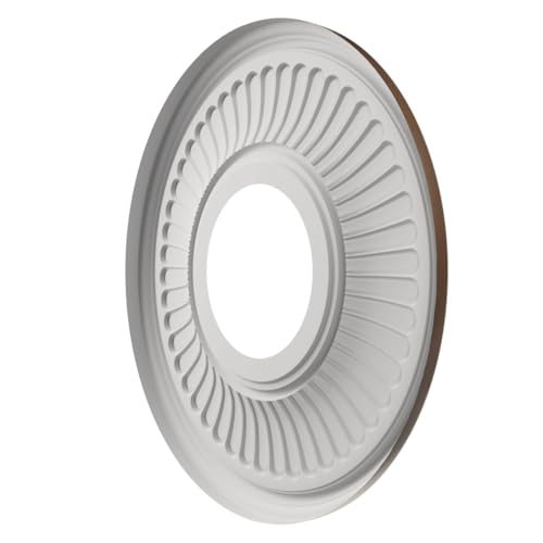 Image of Ekena Millwork 10 inchOD x 3 1 /2 inchID x 3 /4 inchP Berkshire Thermoformed PVC Ceiling Medallion (Fits Canopies up to 4 1 /2 inch), Metallic Copper