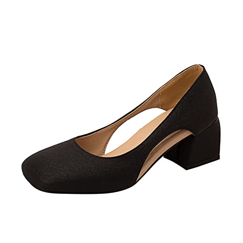 MVNB Mary Jane - Zapatos de tacón grueso y bajo para mujer, con puntera cerrada, cómodos, de punta redonda, para boda, sin cordones, acolchados, ajuste ancho, ajuste extra ancho, zapatos ligeros, MVNB Mary Jane - Zapatos de tacón grueso y bajo para mujer, con puntera cerrada, cómodos, de punta redonda, para boda, sin cordones, acolchados, ajuste ancho, ajuste extra ancho, zapatos ligeros,