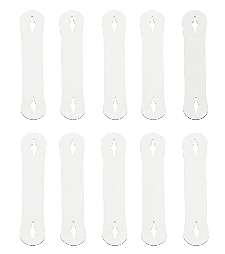 Invisible Tie Stays Tie Keeper Tie Clip, Great Alternative to Tie Tacks or Tie Bars (Pack of 10)