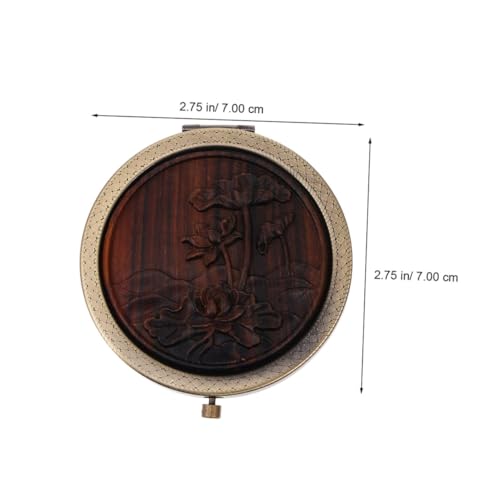Espejos de maquillaje vintage Beaupretty doble cara, 2 unidades miniatura 2