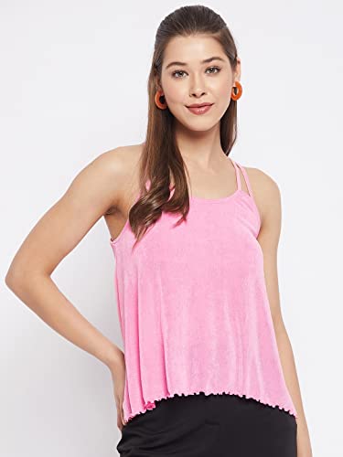 Image of LE BOURGEOIS Women Solid Relaxed Fit Cami Top