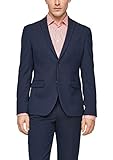 slim fit anzug 48 Teilungsnähte s.Oliver BLACK LABEL Herren Slim: Stretch-Anzugsakko dark blue 48