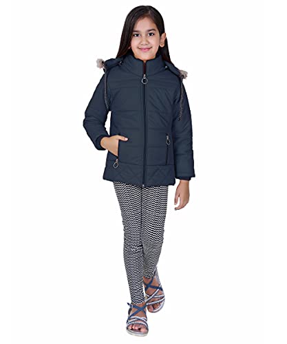 Image of Brazo Full Sleeve Solid Winter Wear Jacket for Girls
