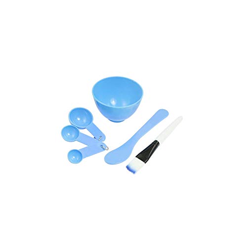 4 in 1 Face Mask Mixing Bowl Set Plastic Face Mask Tool with Facial Mask Bowl Stick Brush Gauge Spoo - //coolthings.us