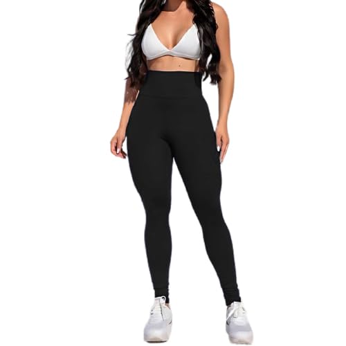 Calça Leg Legging Feminina Grossa Suplex Cintura Alta Moda Fitness Academia Crossfit Confortável (BR