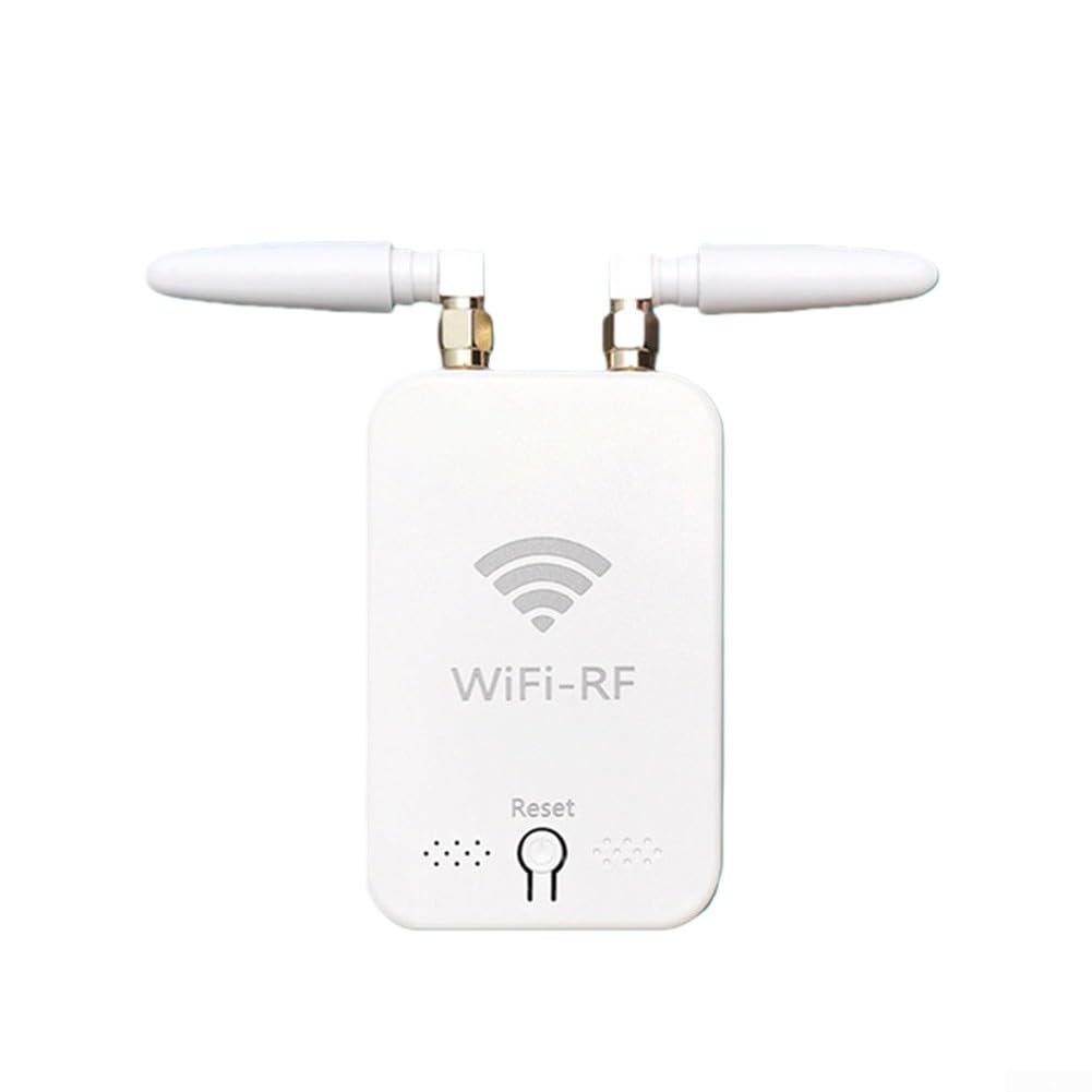 Para Tuya Smart WiFi RF Copiadora de control remoto compatible con puertas eléctricas Persianas enrollables Soporta hasta 10 dispositivos Duplicador de señal inalámbrico de 2.4 GHz para automatización