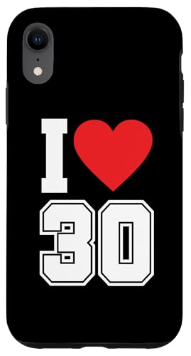 I Love 30 Number 30th Birthday X|[ct@ W[W tbg{[ X}zP[X iPhone XR p