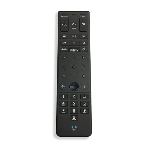 SatelliteSale Remote Control Replacement Xfinity XR15 for Comcast X1 Xi6 Xi5 XG2 & Flex - Voice Commands Backlit Black ABS Plastic RC with Batteries Included