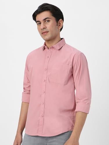Image of Urbano Fashion Men's Cotton Full Sleeve Regular Fit Casual Solid Shirt