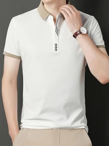 Lymio Polo T Shirt for Men || T Shirt for Man || Collar T Shirt Style Men (Packs Also Available) (Polo-55-58)