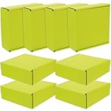 Angoily 8 Stück Versandkartons aus Doppelseitiger Wellpappe Quadratische Verpackungskartons 15X15X5cm Umweltfreundlich Wiederverwendbar Robust für Kleidung Kleinteile und Expressversand