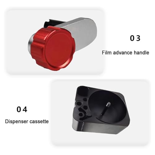 Distribuidor de película AP 35mm cargador de bobinas con tapa de bloqueo 6