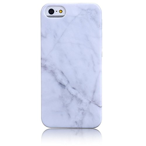 Urberry Iphone SE Case, Iphone 5 Cover, Imitation Marble Texture Print Cover Case for iPhone 5s/5/SE with a Screen Protector