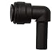 John Guest Speedfit PP221208E Black 3/8" X 1/4" OD Polypropylene Push-to-Connect Plug-in Elbow (10-Pack)
