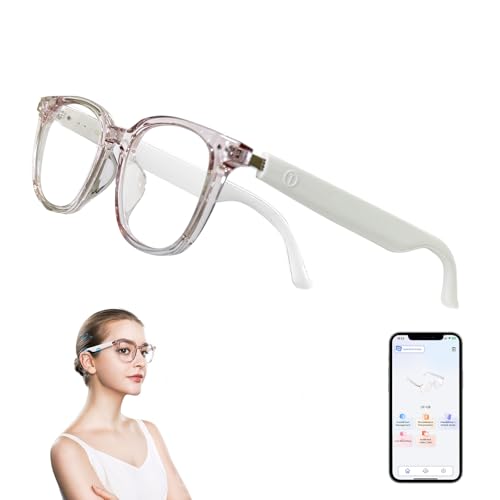 Image of Smart Glasses for Women, AI Translation Bluetooth Glasses, Real-Time Translator, Open Ear Blue Light Filtering Lenses, Supports 160+ Languages, Language Translator for Traveling Learning