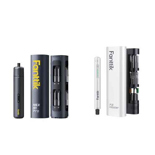 Fanttik S1 Pro 3.7V Electric Screwdriver, Power Screwdriver & Fanttik F2 Master Mini Cordless Rotary Tool Kit 4V