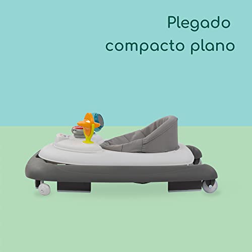 Miniatura 3 de Bebeconfort Explorer, Andador bebé, Primeros pasos, 3 alturas regulables, Centro de actividades con 12 melodías, Asiento acolchado, Base antivuelco, Para niños 6 meses – 12 kg, Grey Mist