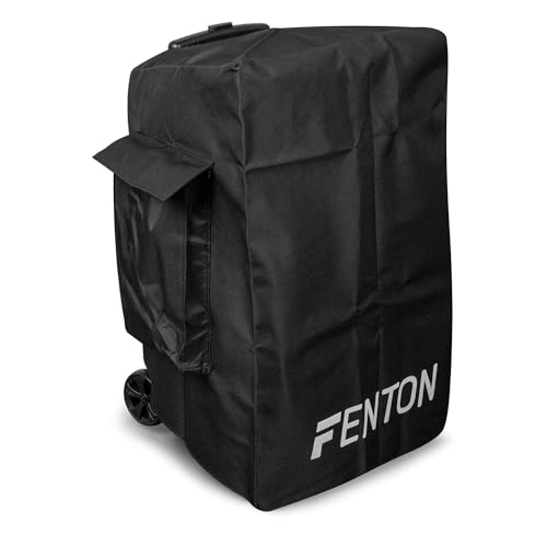 Fenton FT-LED Housse de Protection pour Enceinte 15 Pouces, Vinyle Résistant avec Ouverture pour Poignée et Poche Latérale, Protection Contre Rayures et Poussière,...