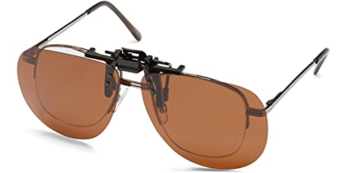 Image of Fisherman Eyewear 8FCO Clip On Original Aviator Black Frame Polarized Sunglasses