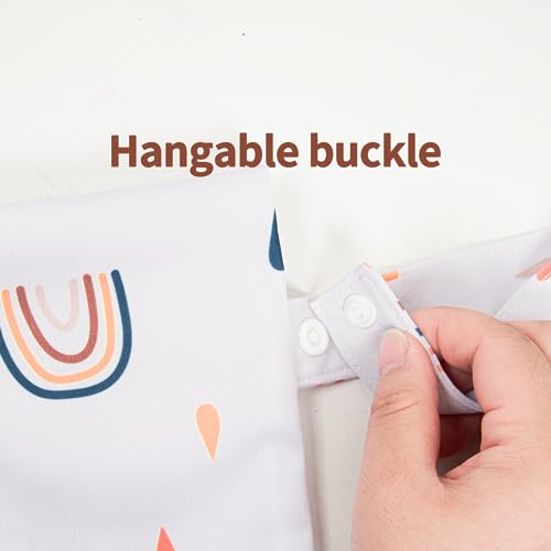 Image of HappyFlute 9 Sets Newborn Baby Cloth Pocket Diapers Adjustable Reusable for Baby Boys and Girls(6-33 pounds,0-3 Years),One Wet Bag+4Diapers and 4Inserts (AD06)