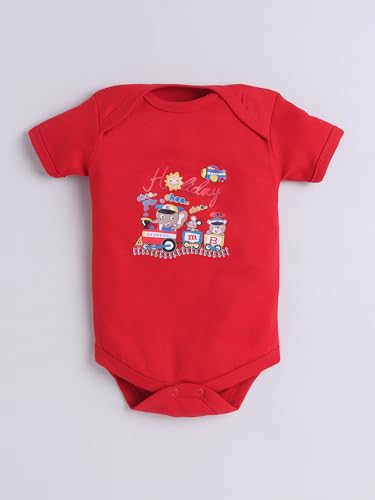 Image of EIO Newborn Baby Cotton Romper Set - Onesie Bodysuit, Cap, Pants & Booties with Mittens | Unisex Baby Clothing Combo for Boys & Girls