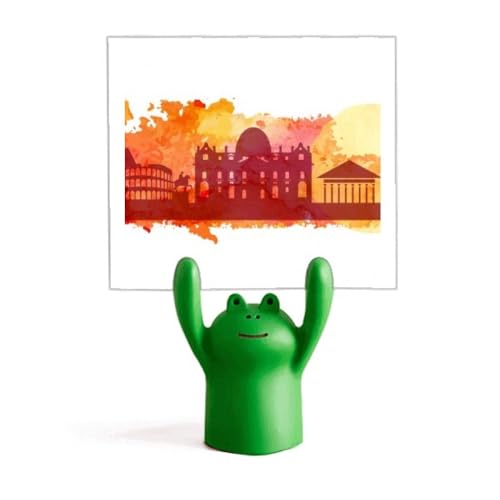 Porte-mémo grenouille avec pince crocodile pour notes