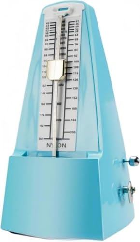 Runsweat高精度メトロノーム、透明機械、高精度、小型振り子、大音量、ピアノ、古琴、楽器演奏、音楽、初心者からベテランまで、音楽愛好家に適しています (ブルー)