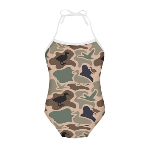Image of ELEQIN Swimwear Swimsuit One Piece Girls Bathing Suit Animal Pattern 1-10 Years
