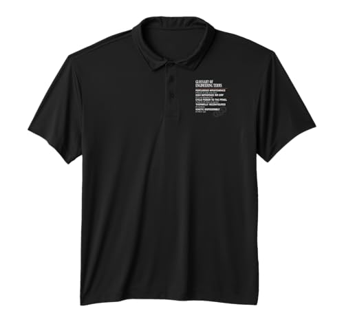 Glossary of Engineering Terms Funny Engineer Definitions Performance Polo Shirt